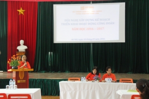 Hội nghị xây dựng kế hoạch năm học và triển khai hoạt động công đoàn