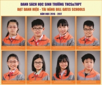 Danh sách học sinh tài năng BGS năm học 2016 - 2017 Danh sách học sinh tài năng BGS năm học 2016 - 2017