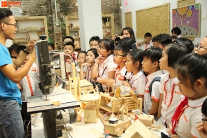 Học sinh khối 4 tham quan, trải nghiệm tại Xưởng gỗ sáng tạo - Creative gara