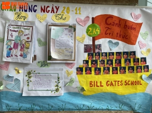 Cuộc thi làm báo tường chủ đề ngày Nhà giáo Việt Nam năm học 2020 - 2021