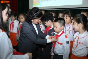 Lễ kết nạp Đội Thiếu niên Tiền phong Hồ Chí Minh đợt 1 năm học 2020 - 2021