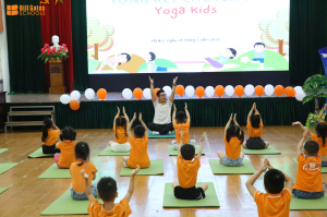 Yoga – Hành trình nuôi dưỡng thể chất và tinh thần cho trẻ tại Trường Mầm non Thăng Long