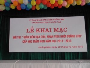 Khai mạc hội thi: 
