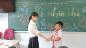 LỄ NHẬM CHỨC CÁN BỘ LỚP NĂM HỌC 2016 - 2017