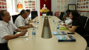 BGH trường THCS&THPT QT Thăng Long gặp gỡ đại diện tập đoàn giáo dục Bluesky 