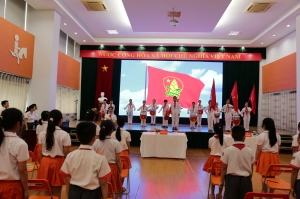 LỄ KẾT NẠP ĐỘI VIÊN ĐỢT I CHÀO MỪNG KỶ NIỆM 79 NĂM NGÀY THÀNH LẬP QUÂN ĐỘI NHÂN DÂN VIỆT NAM 22/12