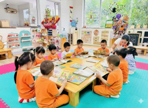 Hoạt động đọc sách – Nuôi dưỡng trí tuệ và cảm xúc cho trẻ tại Trường Mầm non Thăng Long