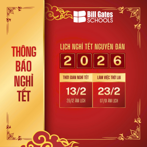 THÔNG BÁO V/v: Nghỉ Tết Âm lịch và nghỉ học kỳ I năm học 2025-2026