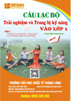 THÔNG BÁO MỞ CLB TRẢI NGHIỆM VÀO LỚP 1 – MIỄN PHÍ 100% 