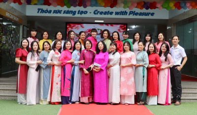 RẠNG RỠ SẮC HOA THÁNG 3: TRƯỜNG TIỂU HỌC QUỐC TẾ THĂNG LONG KỈ NIỆM 116 NĂM NGÀY QUỐC TẾ PHỤ NỮ