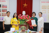 CHÀO ĐÓN CÔ TRẦN THỊ THU HÀ TRỞ LẠI MÁI NHÀ THĂNG LONG TRÊN CƯƠNG VỊ PHÓ HIỆU TRƯỞNG